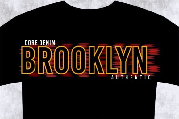 Brooklyn T-Shirt Design Graphic: A Bold SVG for Every Project