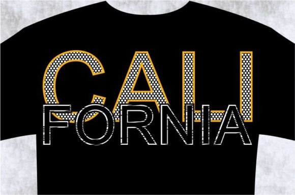California T-Shirt Design Graphic SVG for Modern Branding
