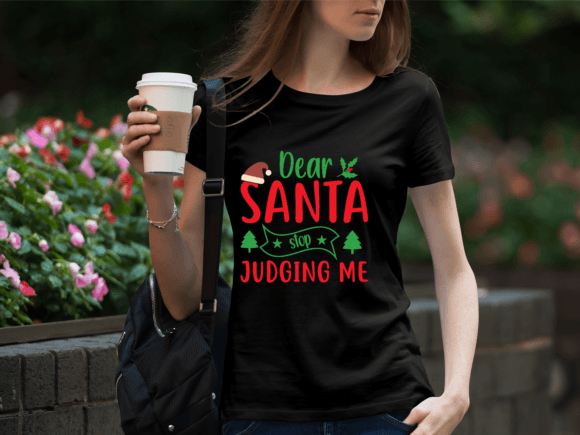 Dear Santa Stop Judging Me: A Playful Graphic for Bold Projects