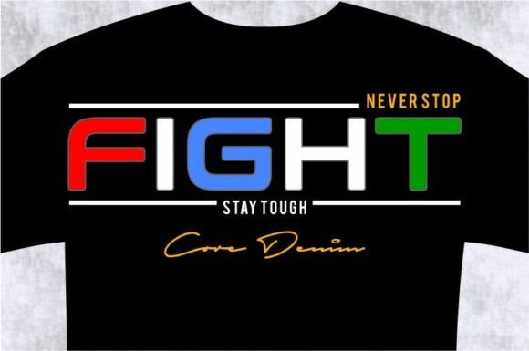 FIGHT T-shirt Design Graphic: Bold Vectors for Every Project