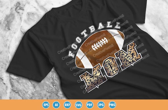 Football Mom Stylish T-shirt Graphic