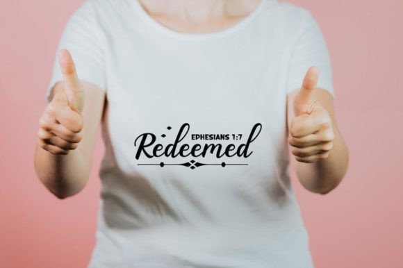 Redeemed Ephesians 1:7 Graphic Design