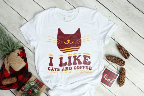 Retro Coffee Cat Lover Graphic T Shirt: Your Next Best Seller