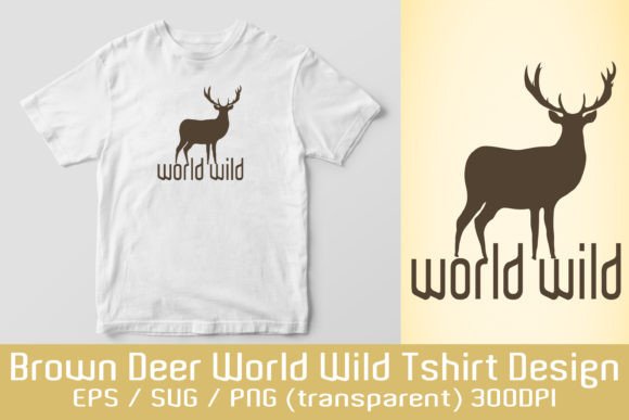 Unleashing the Wild: Deer Graphic Sublimation T Shirt Design