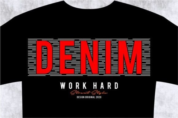 Unlock Your Brand's Edge with DENIM T-shirt Design Graphic SVG