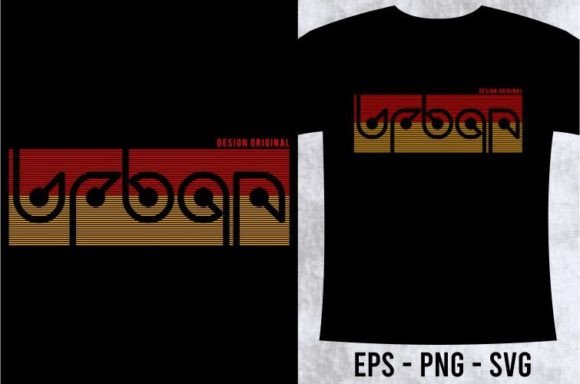 URBAN CITY T-shirt Design Graphic: Bold SVG Streetwear Style